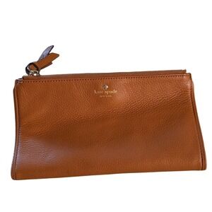 Kate Spade Brown Leather Clutch